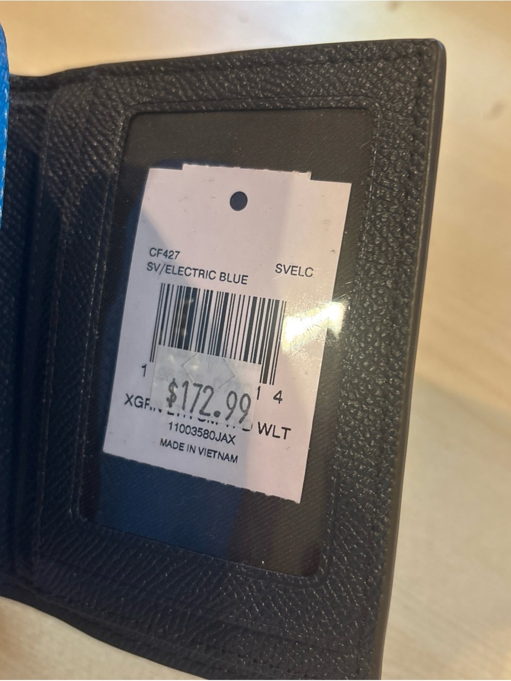 Coach blue fold and snap wallet - Picture 10 of 10